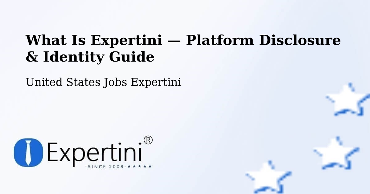 What Is Expertini — Platform Disclosure & Identity Guide – Ranson